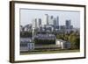 Canary Wharf from Greenwich Park, London, 2009-Peter Thompson-Framed Photographic Print