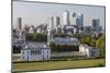 Canary Wharf from Greenwich Park, London, 2009-Peter Thompson-Mounted Photographic Print