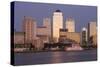 Canary Wharf, London, 2009-Peter Thompson-Stretched Canvas