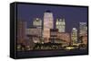 Canary Wharf, London, 2009-Peter Thompson-Framed Stretched Canvas