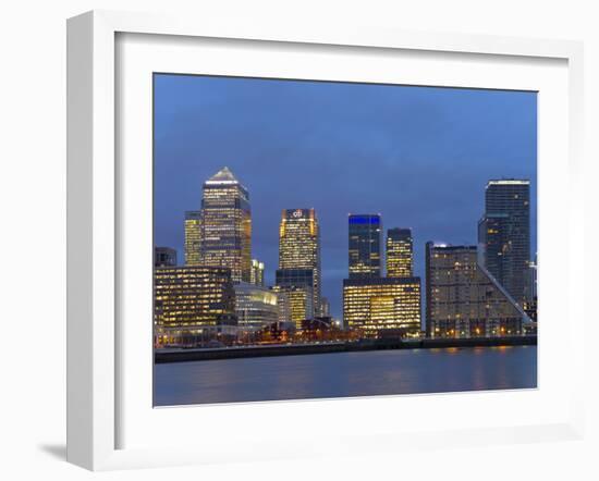 Canary Wharf, London Docklands, London, England, United Kingdom, Europe-Graham Lawrence-Framed Photographic Print