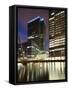 Canary Wharf, Major Business District in London, One of London's Two Main Financial Centres, Contai-David Bank-Framed Stretched Canvas