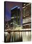 Canary Wharf, Major Business District in London, One of London's Two Main Financial Centres, Contai-David Bank-Stretched Canvas