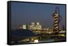 Canary Wharf Orbit-Charles Bowman-Framed Stretched Canvas