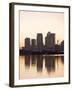 Canary Wharf Seen From Victoria Wharf, London Docklands, London, England, United Kingdom, Europe-Graham Lawrence-Framed Photographic Print