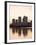 Canary Wharf Seen From Victoria Wharf, London Docklands, London, England, United Kingdom, Europe-Graham Lawrence-Framed Photographic Print