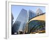 Canary Wharf Station, Isle of Dogs, Docklands, London, England, United Kingdom, Europe-Charles Bowman-Framed Photographic Print