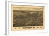 Canastota, New York - Panoramic Map-Lantern Press-Framed Art Print