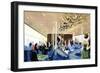 Canberra: the First Class Lounge-null-Framed Art Print