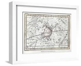 Cancer Constellation, Zodiac, 1822-Science Source-Framed Giclee Print