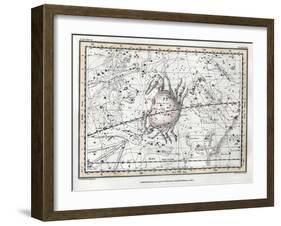 Cancer Constellation, Zodiac, 1822-Science Source-Framed Giclee Print