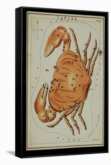Cancer Constellation, Zodiac Sign, 1825-Science Source-Framed Stretched Canvas