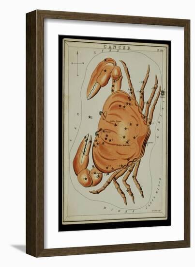 Cancer Constellation, Zodiac Sign, 1825-Science Source-Framed Giclee Print