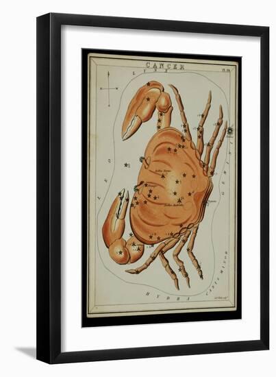 Cancer Constellation, Zodiac Sign, 1825-Science Source-Framed Giclee Print