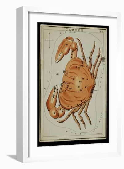 Cancer Constellation, Zodiac Sign, 1825-Science Source-Framed Giclee Print