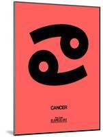 Cancer Zodiac Sign Black-NaxArt-Mounted Art Print