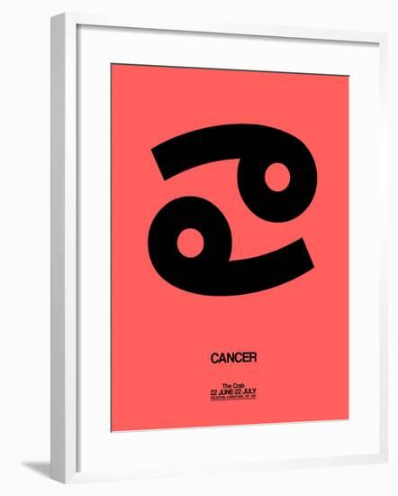 Cancer Zodiac Sign Black-NaxArt-Framed Art Print