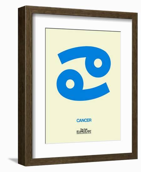 Cancer Zodiac Sign Blue-NaxArt-Framed Art Print