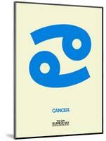 Cancer Zodiac Sign Blue-NaxArt-Mounted Art Print