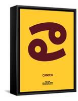 Cancer Zodiac Sign Brown-NaxArt-Framed Stretched Canvas