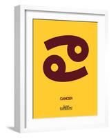 Cancer Zodiac Sign Brown-NaxArt-Framed Art Print