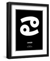 Cancer Zodiac Sign White-NaxArt-Framed Art Print