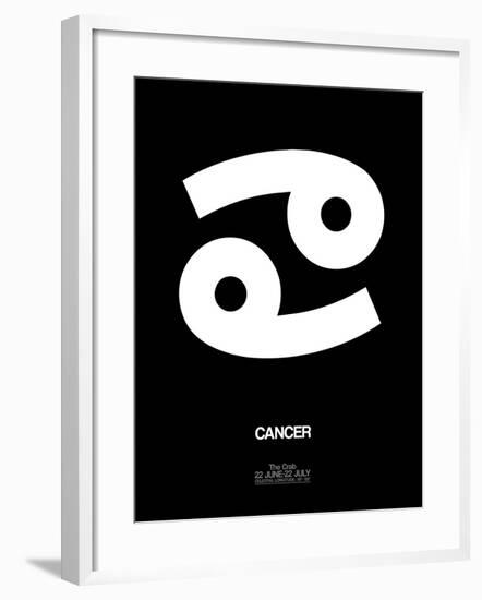 Cancer Zodiac Sign White-NaxArt-Framed Art Print