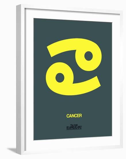 Cancer Zodiac Sign Yellow-NaxArt-Framed Art Print