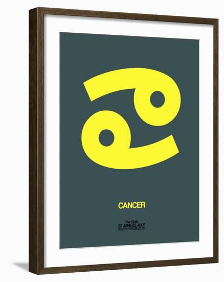 Cancer Zodiac Sign Yellow-NaxArt-Framed Art Print