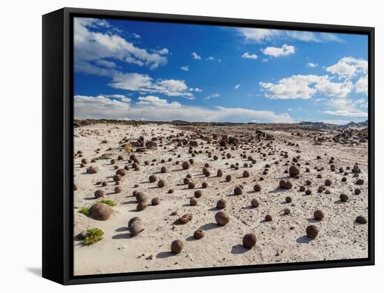 Cancha de bochas (Bowls Pitch) Formation, Ischigualasto Provincial Park, UNESCO World Heritage Site-Karol Kozlowski-Framed Stretched Canvas