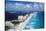 Cancun Beach and Hotels-Danny Lehman-Stretched Canvas