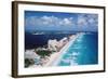 Cancun Beach and Hotels-Danny Lehman-Framed Photographic Print