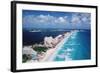 Cancun Beach and Hotels-Danny Lehman-Framed Photographic Print