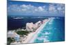 Cancun Beach and Hotels-Danny Lehman-Mounted Photographic Print