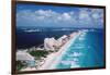 Cancun Beach and Hotels-Danny Lehman-Framed Photographic Print