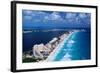 Cancun Beach and Hotels-Danny Lehman-Framed Photographic Print