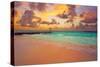 Cancun Caracol Beach Sunset in Mexico at Hotel Zone Hotelera-holbox-Stretched Canvas