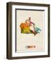 Canda Watercolor Map-Michael Tompsett-Framed Art Print