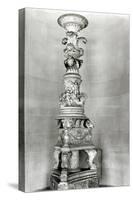 Candelabra Designed by Piranesi on the Basis of Roman Antique Pieces For His Own Tomb-Giovanni Battista Piranesi-Stretched Canvas