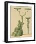 Candelabra with Bronze Faun, from the Houses and Monuments of Pompeii-Fausto and Felice Niccolini-Framed Giclee Print