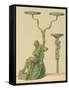 Candelabra with Bronze Faun, from the Houses and Monuments of Pompeii-Fausto and Felice Niccolini-Framed Stretched Canvas