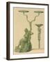 Candelabra with Bronze Faun, from the Houses and Monuments of Pompeii-Fausto and Felice Niccolini-Framed Giclee Print