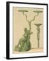 Candelabra with Bronze Faun, from the Houses and Monuments of Pompeii-Fausto and Felice Niccolini-Framed Giclee Print