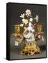 Candelabra with Gardener Girl Decorated with Flowers, 1752-null-Framed Stretched Canvas