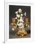 Candelabra with Gardener Girl Decorated with Flowers, 1752-null-Framed Giclee Print