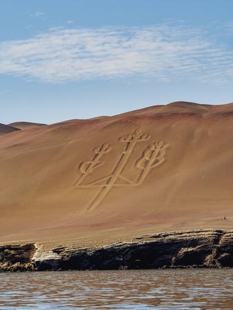 Candelabro de Paracas Geoglyph, Paracas National Reserve, Ica Region, Peru,  South America' Photographic Print - Karol Kozlowski | AllPosters.com