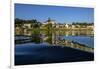 Candes Saint Martin, confluence of Loire and Vienne River, Loire Valley, UNESCO World Heritage Site-Nathalie Cuvelier-Framed Photographic Print