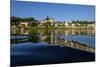 Candes Saint Martin, confluence of Loire and Vienne River, Loire Valley, UNESCO World Heritage Site-Nathalie Cuvelier-Mounted Photographic Print