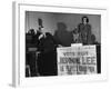 Candidate Jennie Lee Giving Speech-null-Framed Photographic Print