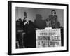 Candidate Jennie Lee Giving Speech-null-Framed Photographic Print